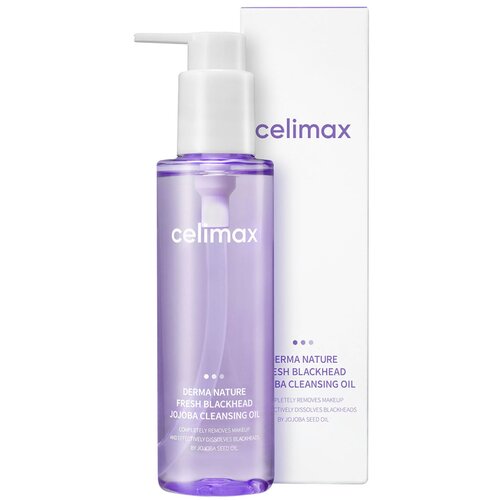 celimax гидрофильное масло от черных точек derma nature fresh blackhead jojoba cleansing oil Легкое гидрофильное масло для работы с черными точками Celimax Derma Nature Fresh Blackhead Jojoba Cleansing Oil, 150 млl