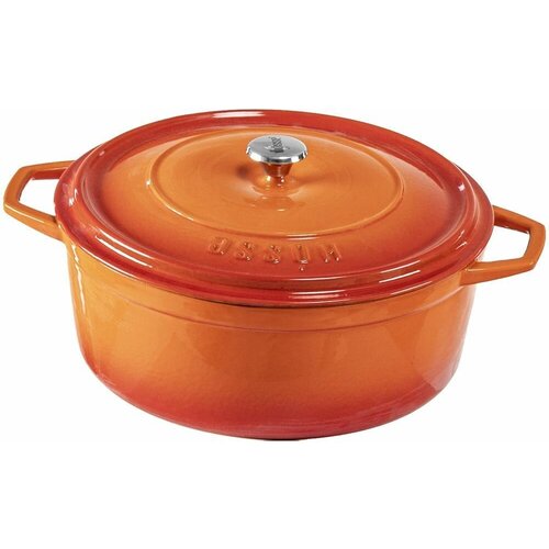 Глубокая кастрюля HOSSE, диаметр 28 см, оранжевая, HS Y DT 28 ORANGE
