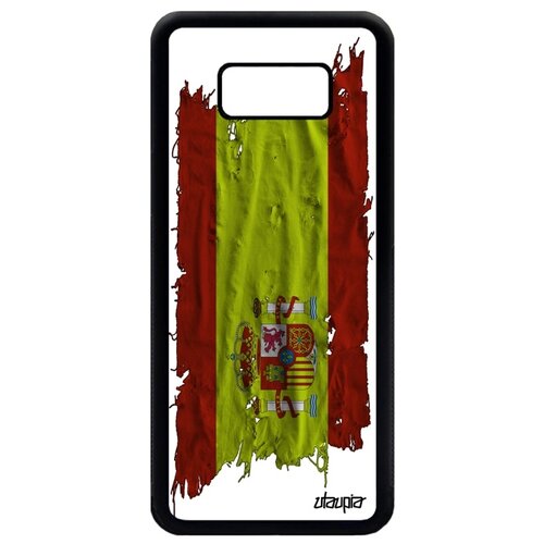фото Чехол на мобильный samsung galaxy s8 plus, "флаг испании на ткани" патриот государственный utaupia