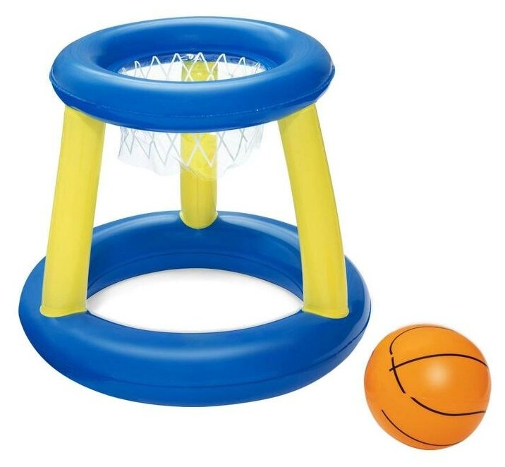 Набор для игр на воде "Баскетбол", d 61 см, корзина, мяч, от 3 лет, 52418 Bestway - фотография № 1