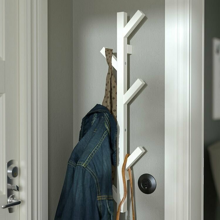 Вертикальная вешалка с крючками, IKEA TJUSIG 78 см, - фотография № 4