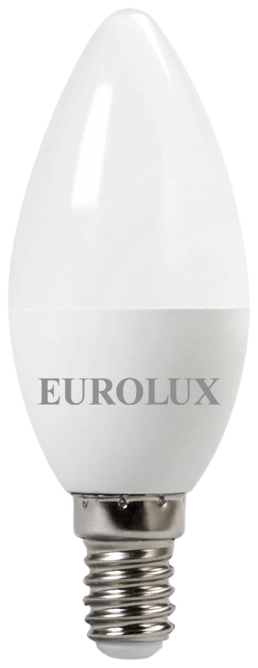 Лампа светодиодная EUROLUX LL-E-C37-7W-230-4K-E14