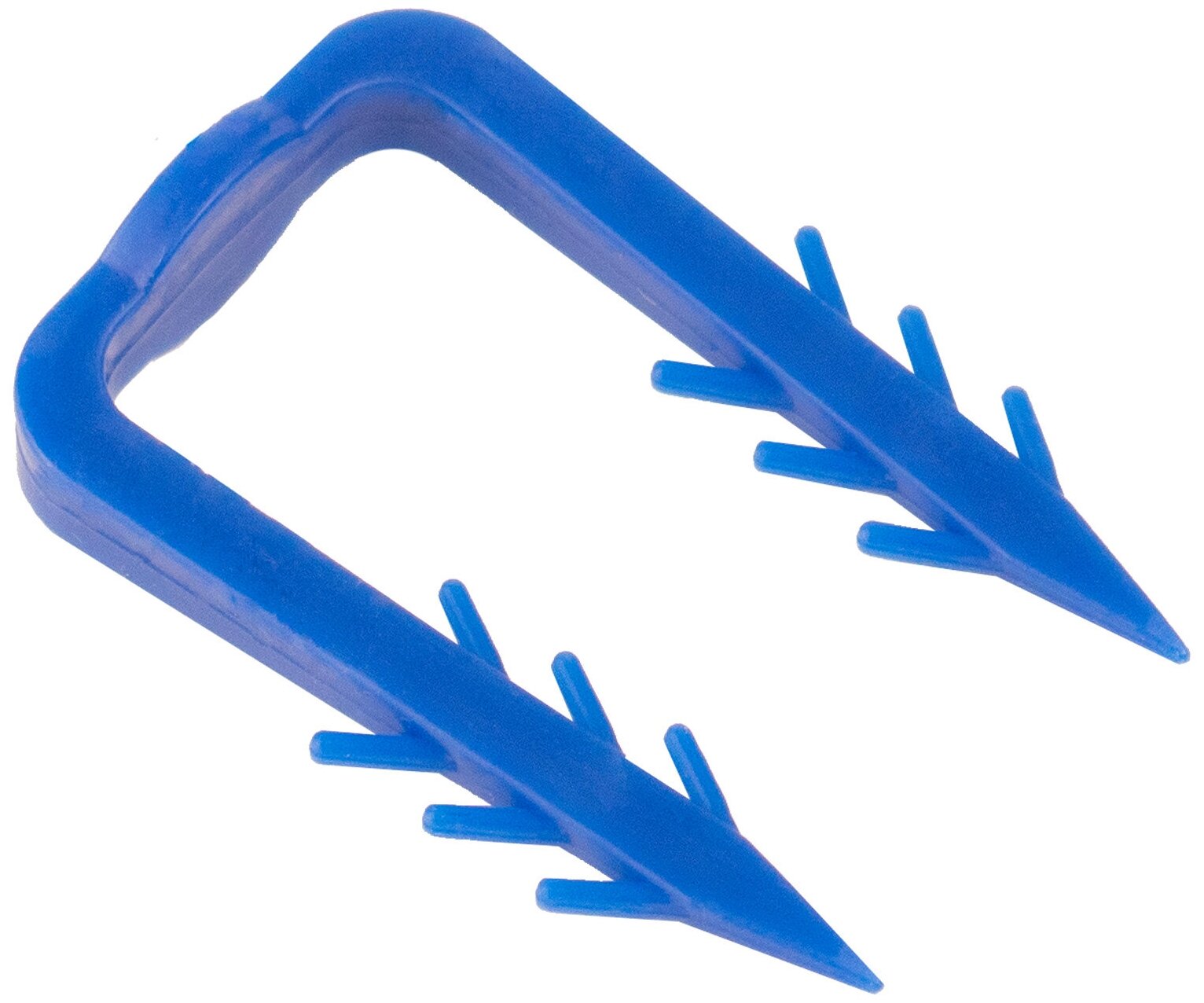 Скоба якорная П-образная (500шт в пакете) для крепления шины теплого пола, синяя