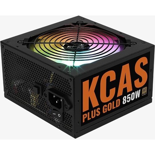 Блок питания Aerocool KCAS PLUS Gold 850W ARGB блок питания aerocool kcas plus 500w черный