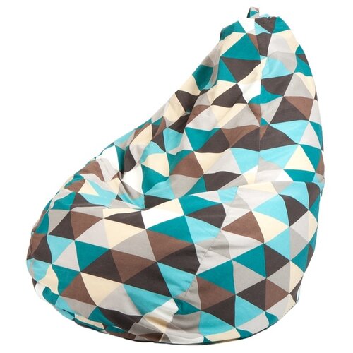 фото Пуффбери кресло-мешок груша жаккард xl ромб жаккард