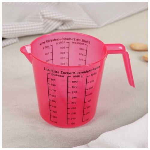 Кувшин мерный 1 л цвет в ассортименте 1 шт 229₽