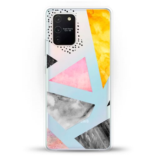 фото Силиконовый чехол мраморные треугольники на samsung galaxy s10 lite andy & paul