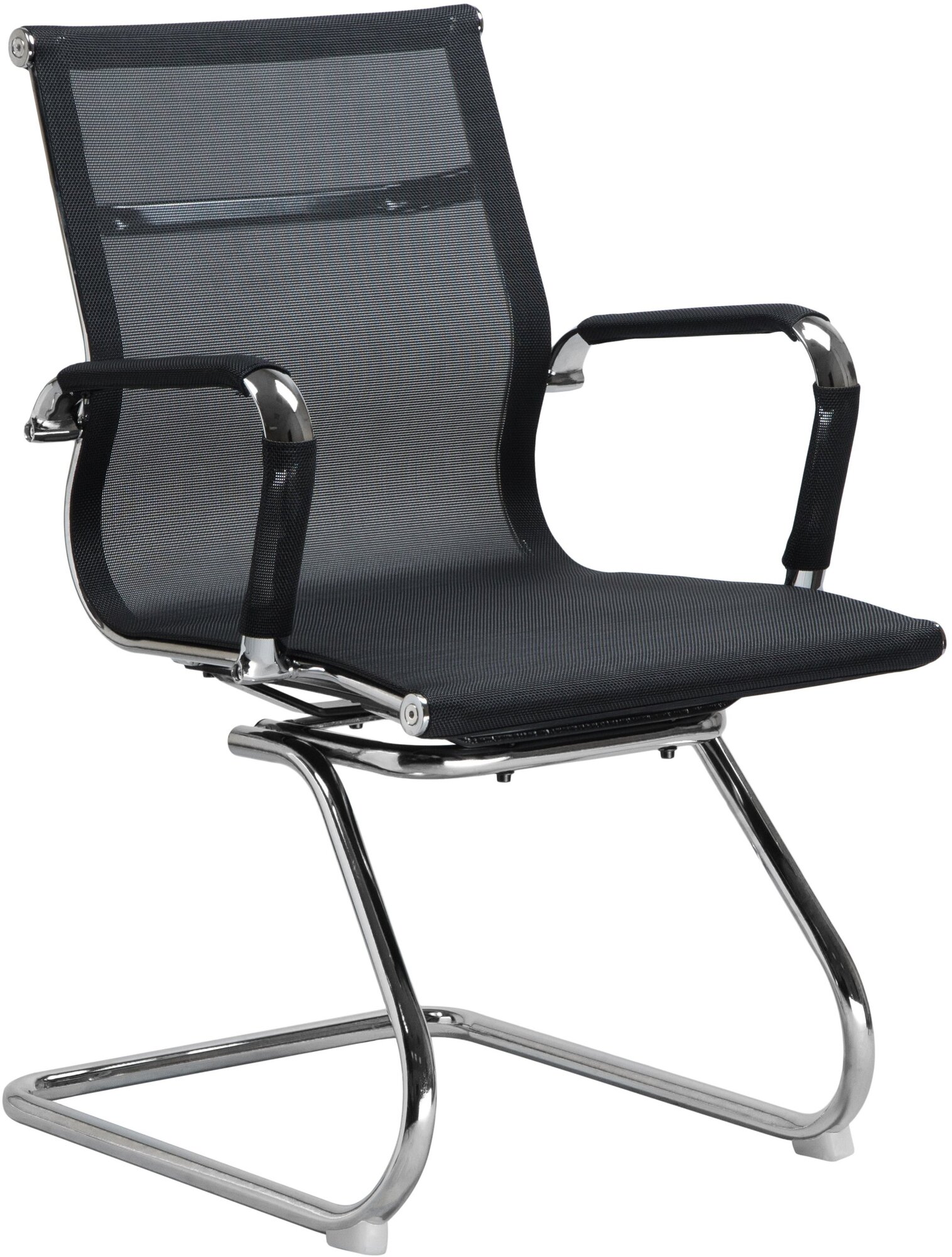 Офисное кресло для посетителей DOBRIN CODY MESH, LMR-102N_Mesh, чёрный