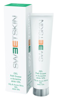 Sweet Skin System гель для жирной проблемной кожи Gel Pelli Grasse E Acneiche AHA 10%, 100 мл