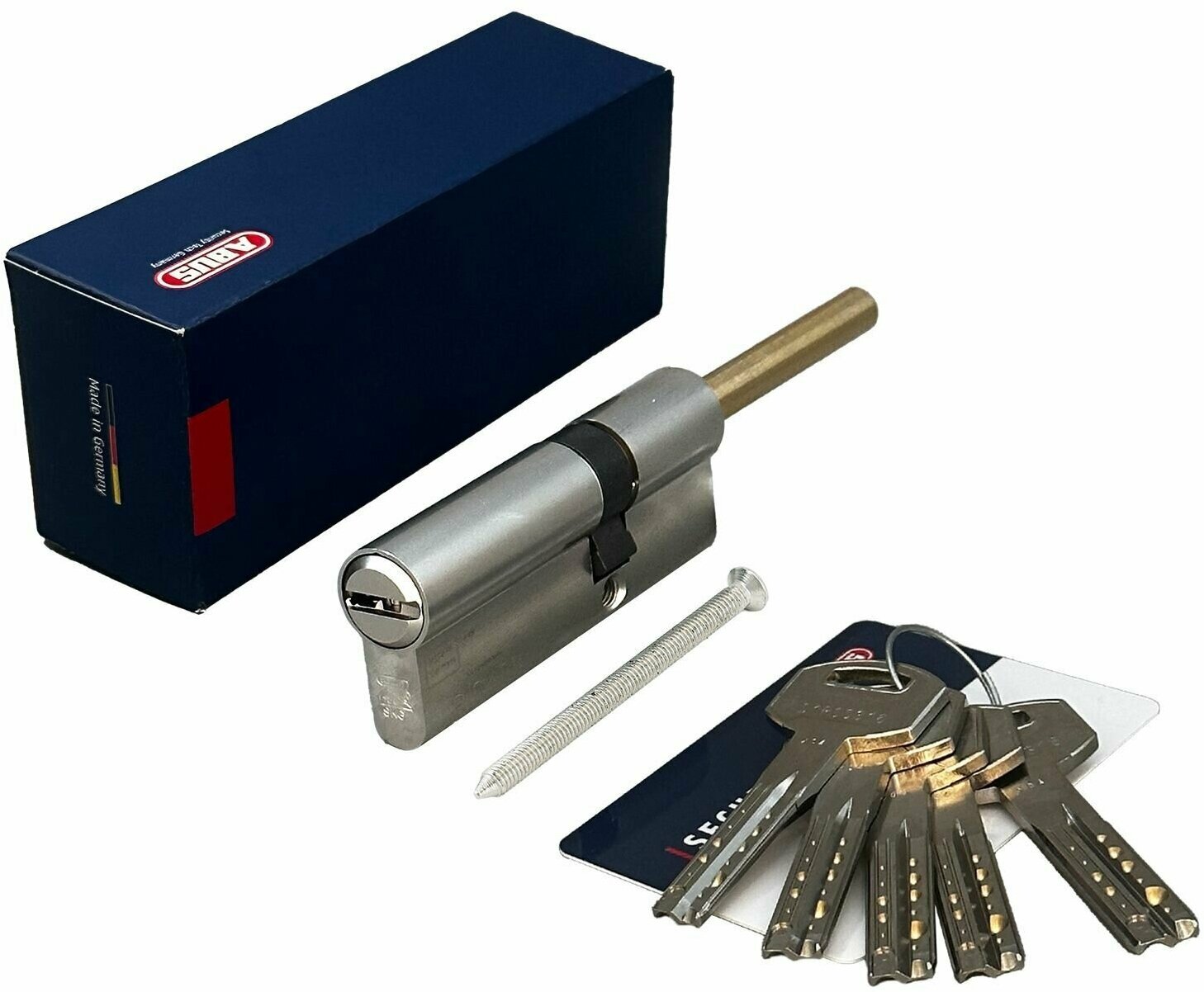 Механизм цилиндровый ABUS D12R491-27 ключ/шток 30-30 (60 мм) NI (5 key)