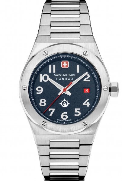 Наручные часы Swiss Military Hanowa SMWGH2101903, синий, серебряный