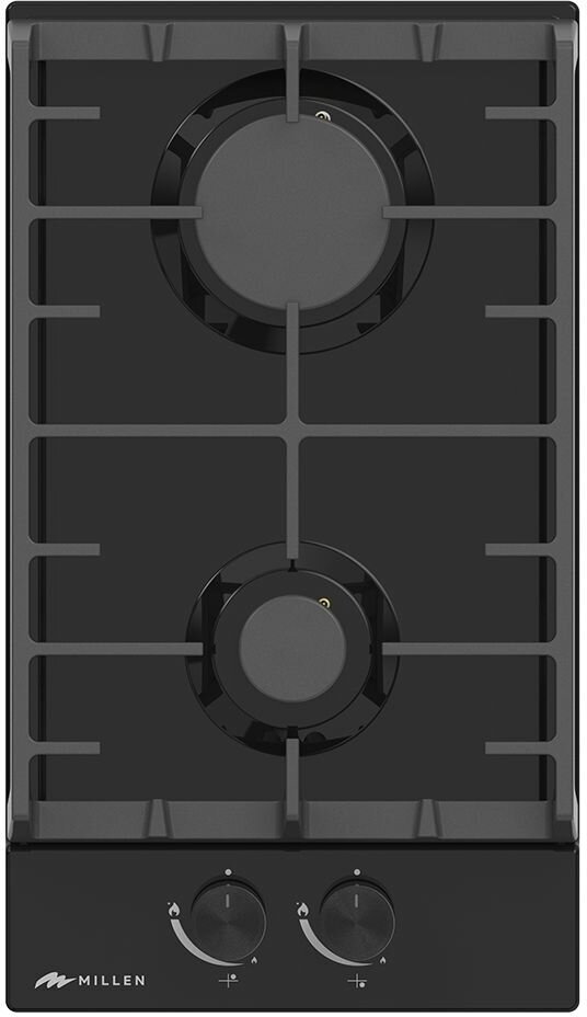 Варочная панель встраиваемая, газовая MILLEN MGH 301 BL, черный - фотография № 2