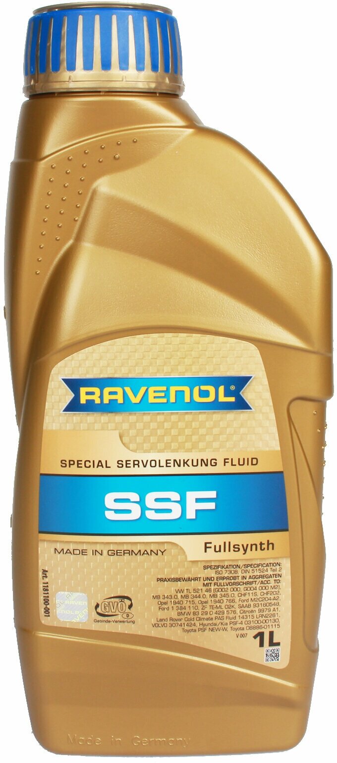 Жидкость ГУР RAVENOL SSF 1л