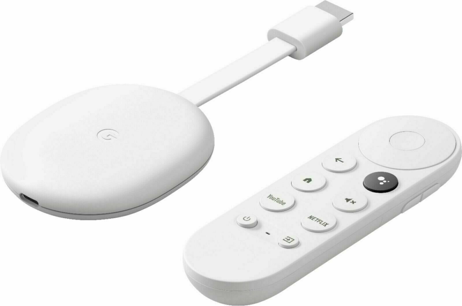 ТВ-приставка Google Chromecast c Google TV 4K, snow