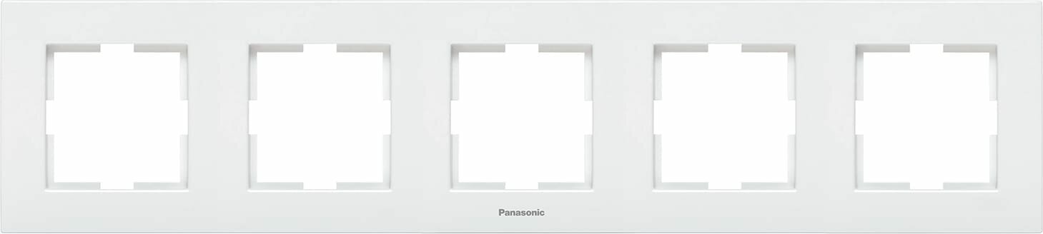 Рамка Panasonic Karre Plus 5 постов белый