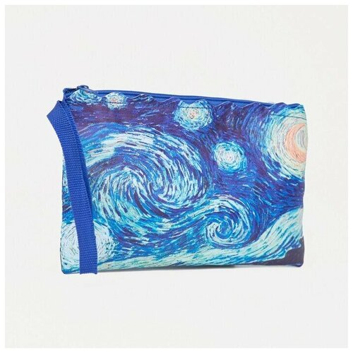 фото Косметичка 12х12, голубой, синий нет бренда