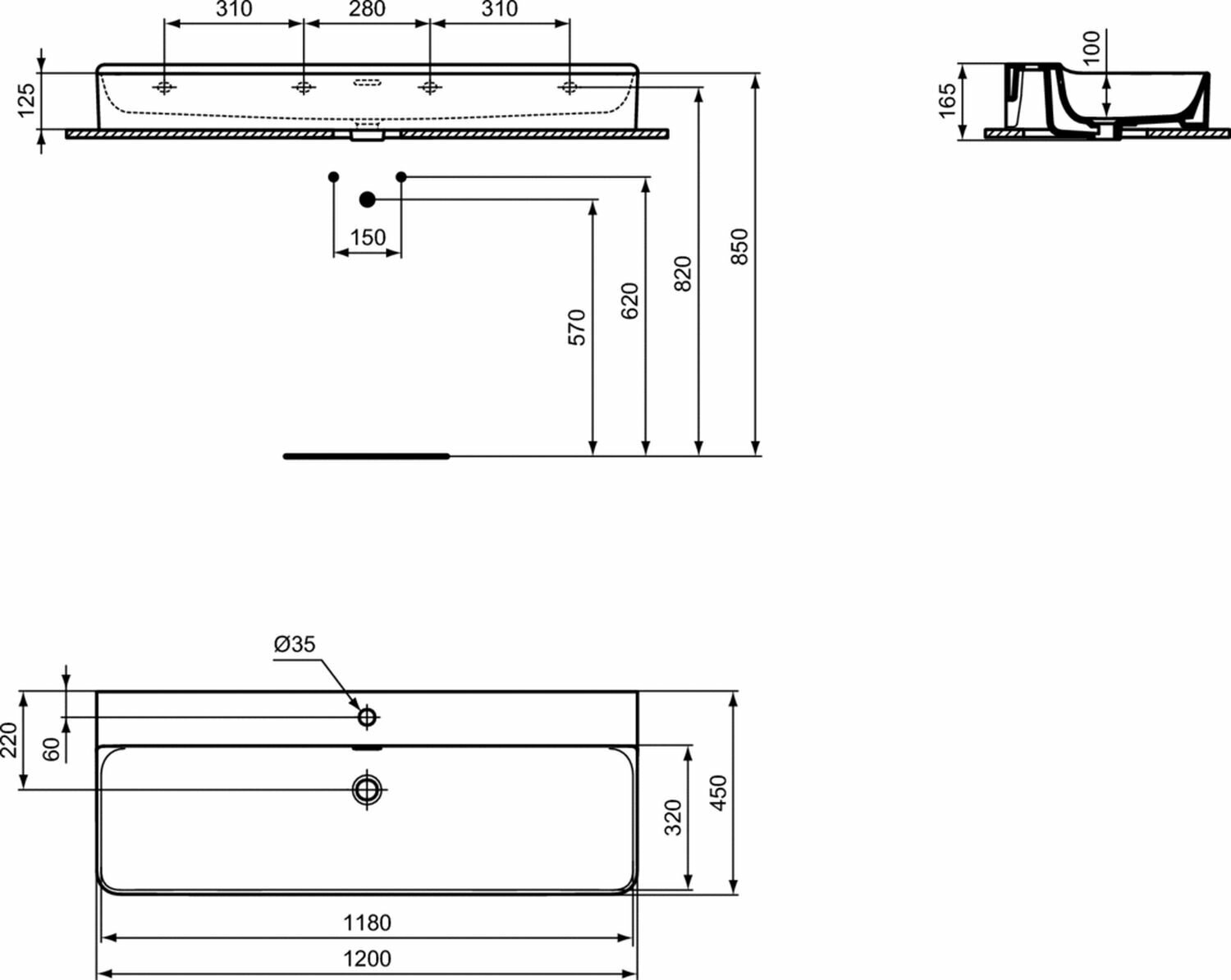 Раковина Ideal Standard Conca T369401