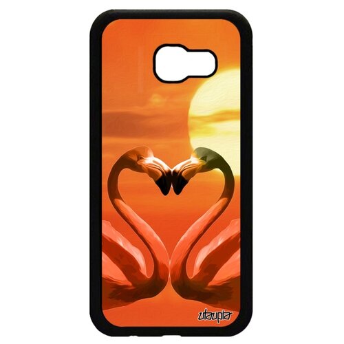фото Чехол на смартфон samsung galaxy a5 2017, "фламинго" символ сердце utaupia