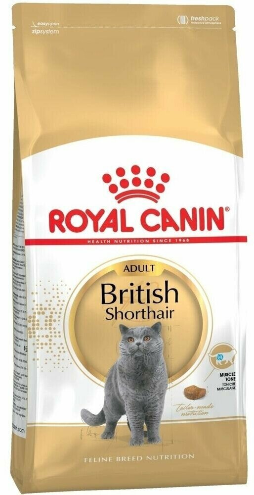 Корм сухой Royal Canin British Shorthair Adult для британских короткошерстных кошек, 400 грамм