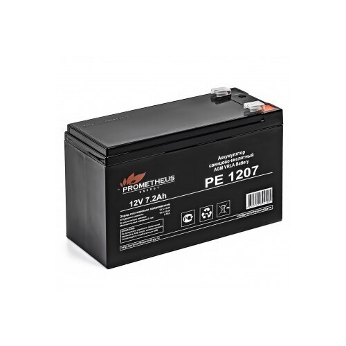 фото Аккумуляторная батарея prometheus energy pe 1207 7.2 ah 12v agm