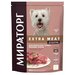 Сухой корм Мираторг Extra Meat с говядиной Black Angus для взрослых собак мелких пород старше 1 года 1,5 кг