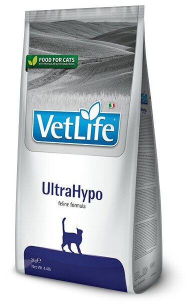 FARMINA Vet Life CAT UltraHypo Сухой корм д/кошек Диета (при пищевой аллергии)