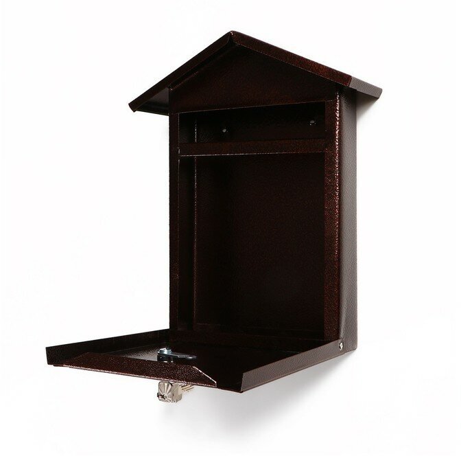 Ящик почтовый с замком, вертикальный, «Домик-Элит», коричневый - фотография № 4