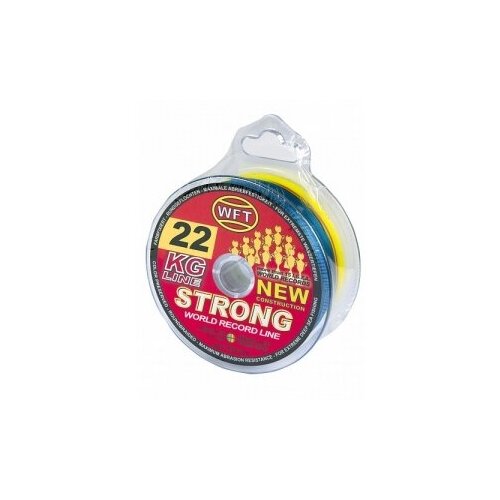 леска плетёная wft kg strong chartreuse 150 012 Леска плетёная WFT KG STRONG Multicolor 600/018