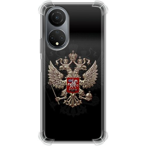 Дизайнерский силиконовый с усиленными углами чехол для Хуавей Хонор Х7 / Huawei Honor X7 Герб России