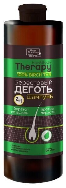 VILSEN Hair and Body Therapy Шампунь 2 в 1 антипедикулез антиперхоть Берестовый деготь 570 мл