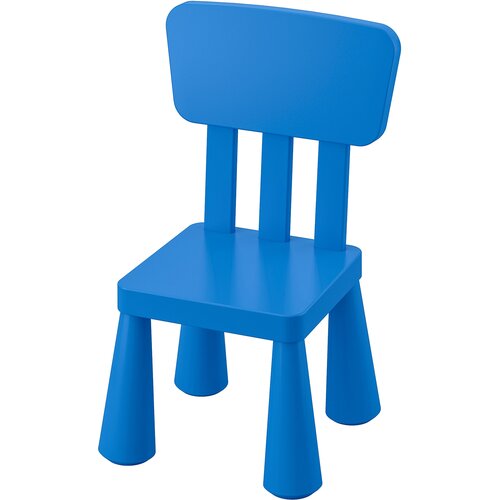 Детский стул икеа маммут (IKEA MAMMUT), 39х36х67 см, синий 20365348