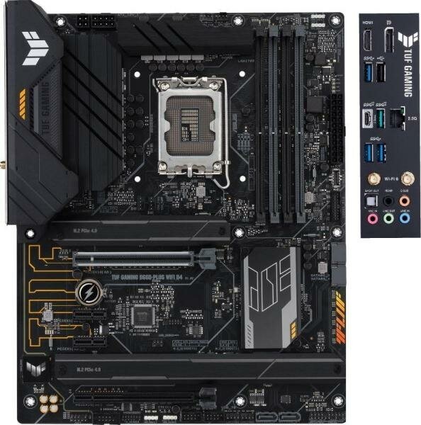 Материнская плата ASUS TUF GAMING B660-PLUS WIFI D4 Socket 1700 B660 4xDDR4 2xPCI-E 16x 2xPCI-E 1x 4xSATA III ATX Retail 90MB1920-M0EAY0