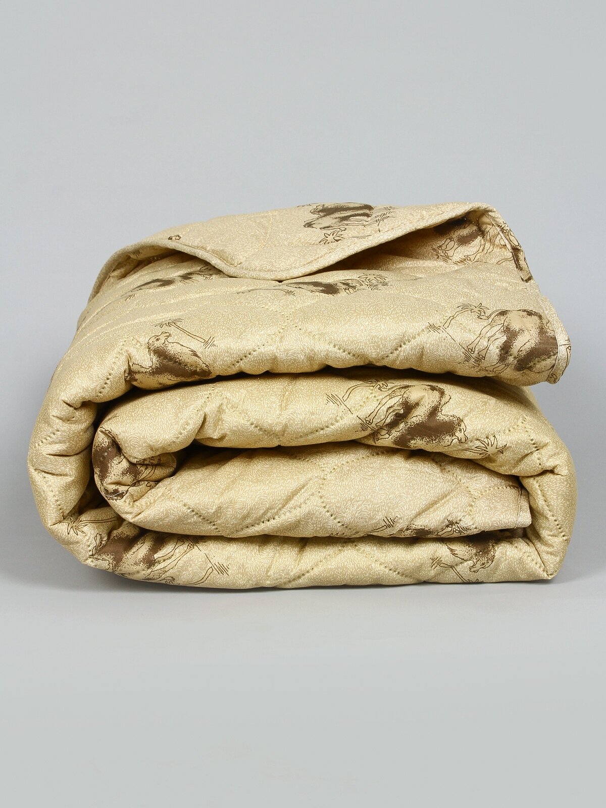 Одеяло "Верблюжья шерсть" полновесное, Евро размер, в полиэстере, плотность 300 г/м2 - фотография № 7