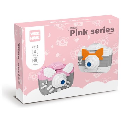 Конструктор Wisehawk  & LNO Камера маус 794 деталей NO. 2613 Camera mouse Pink Series