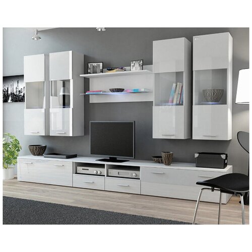 Гостиная Дрим МДФ Белый DM635-6 Белый Фасадный 0101 50700₽