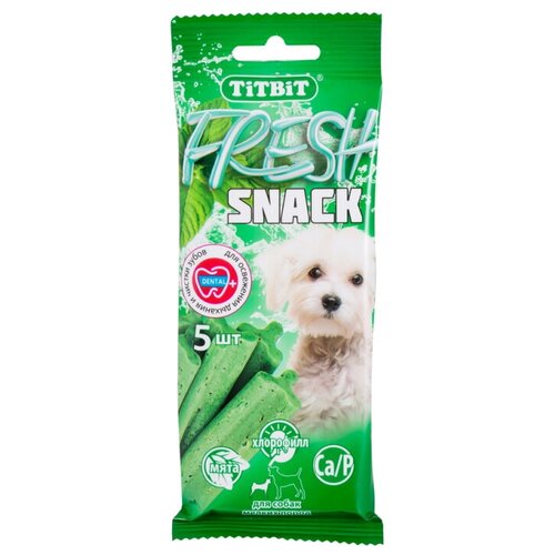 TiTBiT Fresh 0,055кг лакомство снеки с мятой и хлорофиллом для собак мелких пород