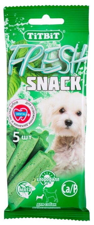 Лакомство для собак TiTBiT Fresh Snack для чистки зубов 55г - фото №1