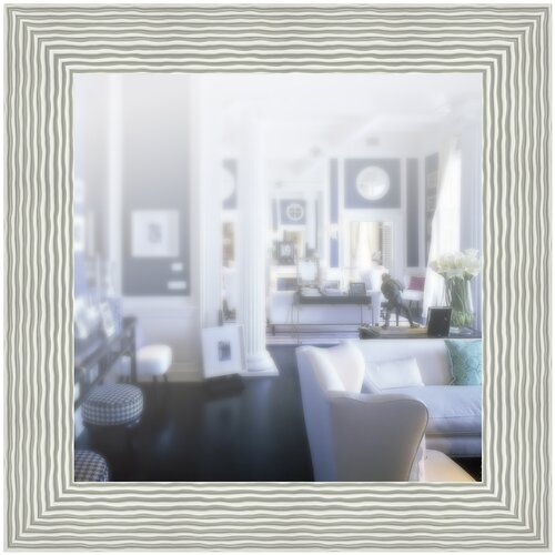 фото Зеркало в широкой раме 70 x 70 см, модель p090051 аурита