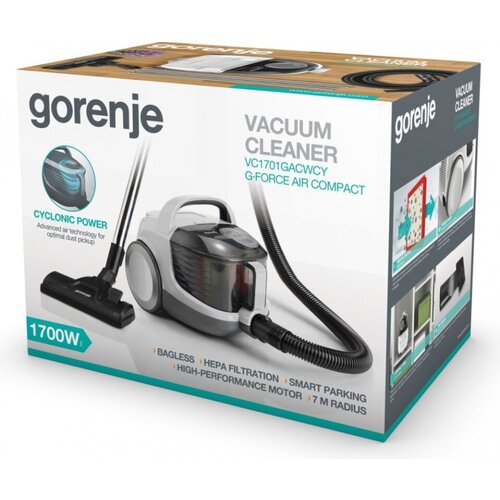 Пылесос Gorenje VC1701GACWCY 1700Вт белый 960100₽