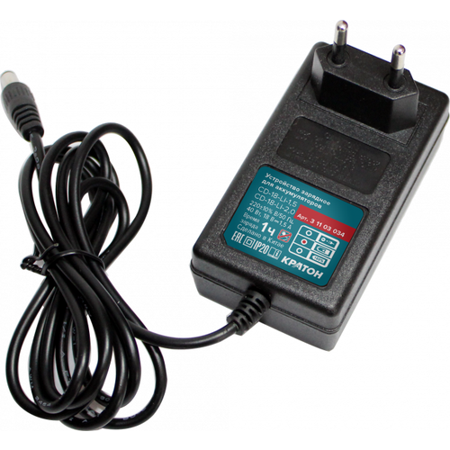 Устройство зарядное для аккумуляторов CD-18-Li-1,5, CD-18-Li-2,0 Кратон 3 11 03 034
