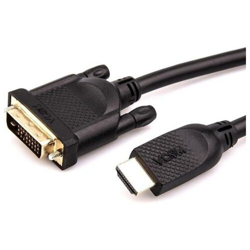 VCOM Telecom VCOM CG484GD-3M Кабель HDMI AM/DVI(24+1)M, 3м, CU, 1080P@60Hz, 2F, VCOM кабель vcom hdmi am dvi 24 1 m 5м cu 1080p 60hz 2f cg484gd 5m