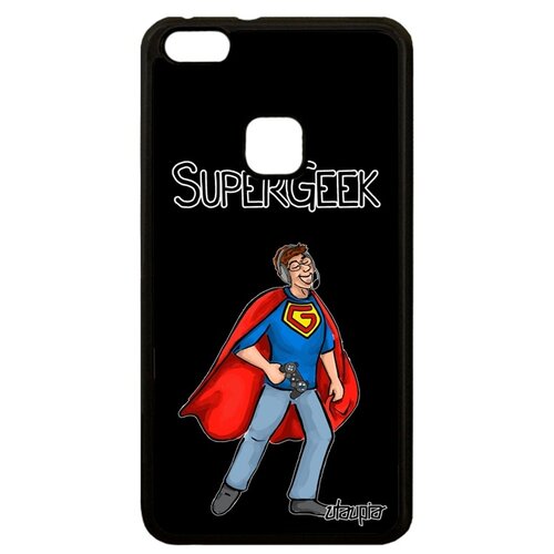 фото Чехол на смартфон huawei p10 lite, "супергик" веселый герой utaupia