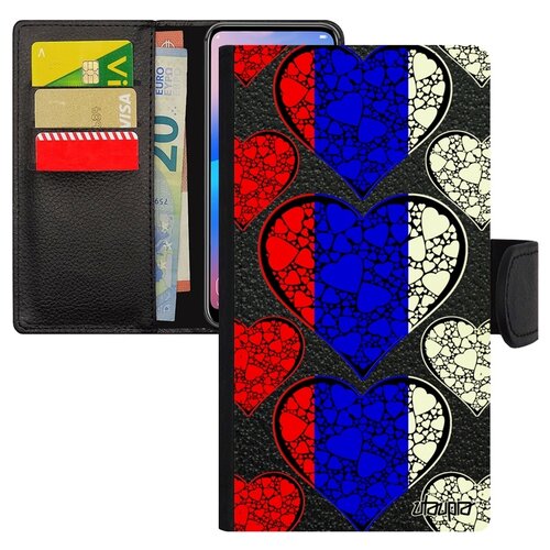 фото Чехол-книжка на мобильный samsung galaxy a5 2017, "флаг россии с сердцем" государственный utaupia