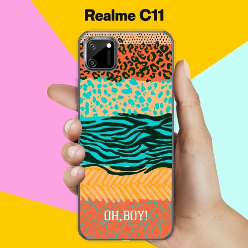 Силиконовый чехол на realme C11 Узор 11 / для Реалми С11 силиконовый чехол на realme c11 реалми с11 восход 11