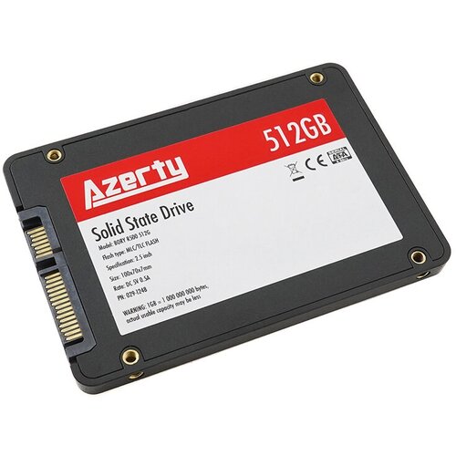 Жесткий диск SSD (твердотельный) для ноутбука 2.5 Azerty Bory R500 512G жесткий диск ssd для ноутбука твердотельный azerty bory 512gb msata