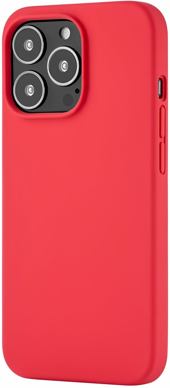 Чехол uBear Touch Case (Liquid silicone) для iPhone 13 Pro, красный