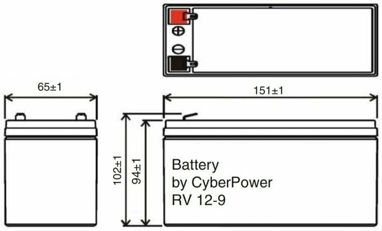 Аккумуляторная батарея для ИБП Cyberpower Professional series RV 12-9