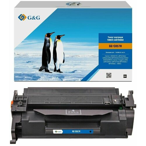 Картридж лазерный G&G Canon 057 черный, 3100 стр. для Canon (GG-C057)