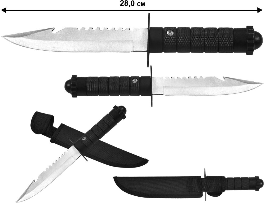 Армейский нож с фиксированным клинком