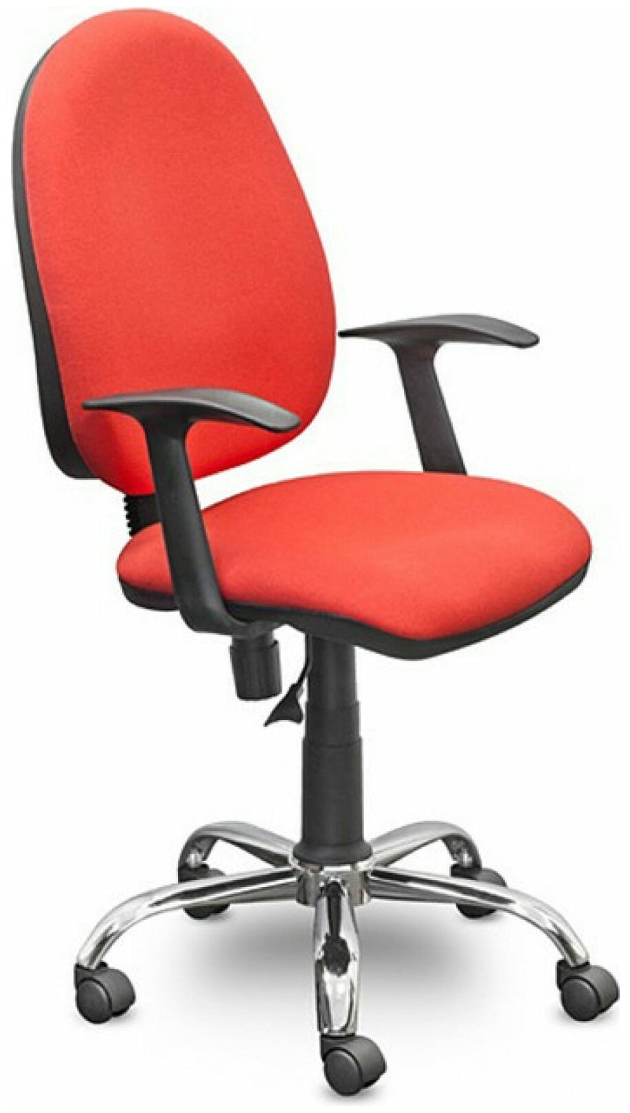Easy Chair Кресло UPEChair 223 PC ткань красная С02, хром,1 шт 754096